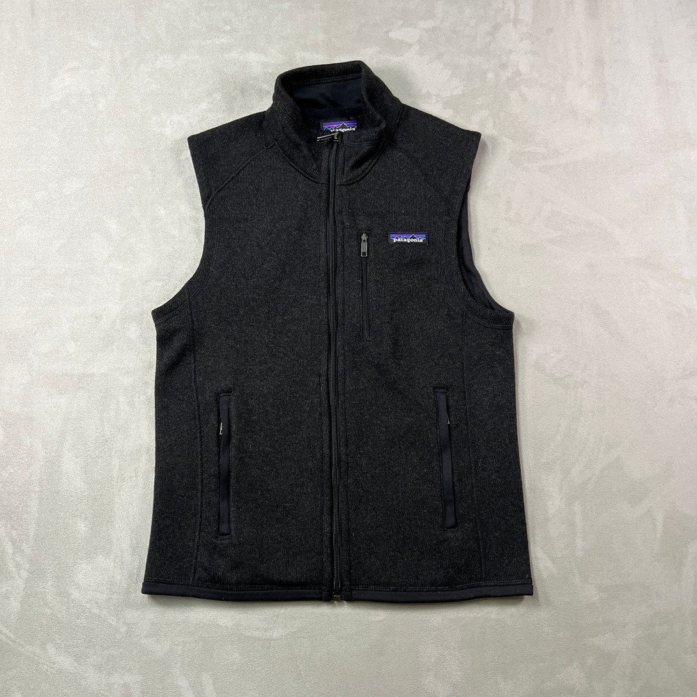 Patagonia Better Sweater Vest Mens XS Black Full Zip Fleece Outdoor Layer